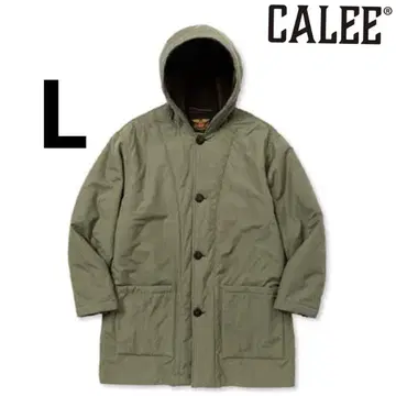 CALEE 밀리터리 코트 칼리 밀리터리 보아 코트