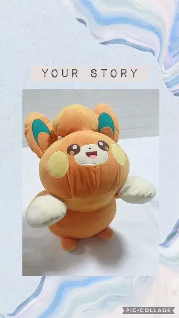 포켓몬스터 메챠모후굿토 봉제 인형 ~파모~ 34cm 정도