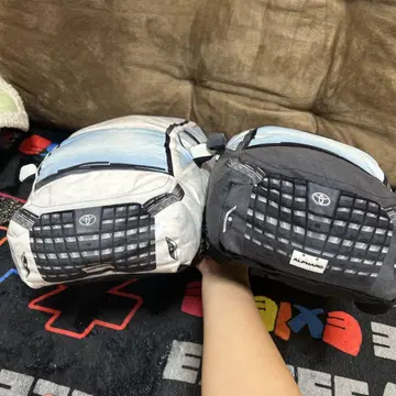 도요타 알파드 봉제 인형 화이트 블랙