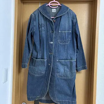 orSlow 데님 코트 사이즈 0 인디고