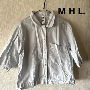 MHL. 옅은 파란색 오부 소매 셔츠
