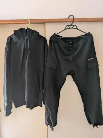 AVIREX 아비렉스 후드 맨투맨 팬츠 XL 셋업!