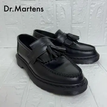 Dr. Martens ADRIAN MONO 태슬 로퍼 블랙 스티치