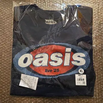 Oasis live'25 T셔츠 Logo Navy XL