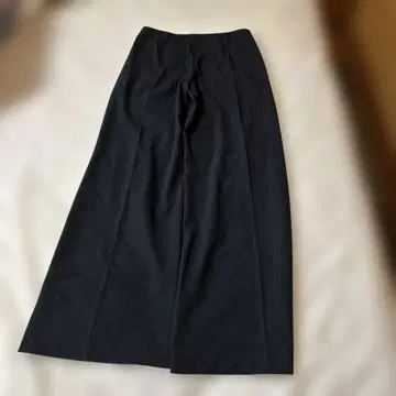 다나카란 블랙 와이드 팬츠