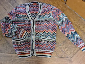 MISSONI 지그재그 패턴 가디건