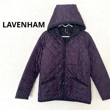 라벤햄 LAVENHAM 퀼팅 자켓 퍼플 보라색 경량 따뜻함