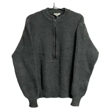 M74 70s 밀리터리 마운틴 울 니트 하프 지퍼 48 스위스군