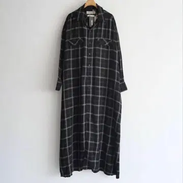 L'Appartement 레미레리프 CHECK SHIRT DRESS