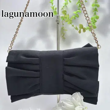 lagunamoon 숄더 리본 체인 클러치 핸드 백