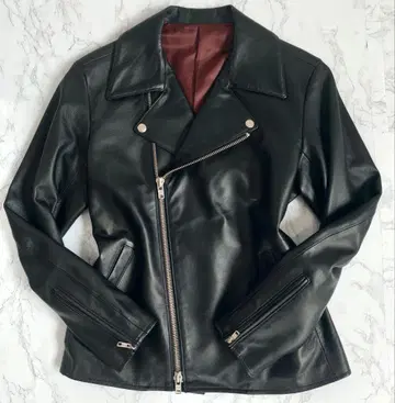 [새상품급 고급] 더블 라이더스 자켓 양가죽 M 상당 바이커