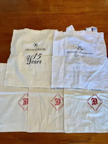 DRESSTERIOR 15주년 기념 에코백 5종 세트 쇼핑백