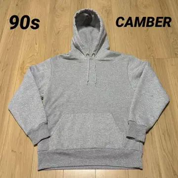 90s CAMBER 캠버 후드티 USA제 서멀 안감 두꺼운 그레이