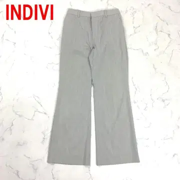 A6153 인디비 캐주얼 팬츠 플레어 스트레치 그레이 36