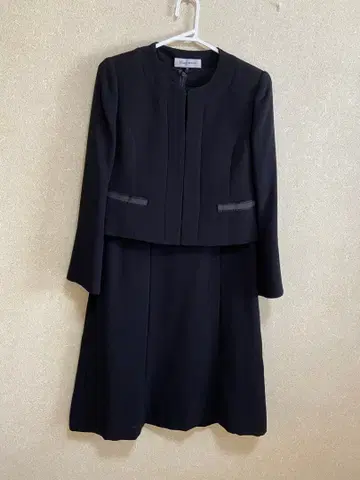블랙 포멀 상복 여성용 9호