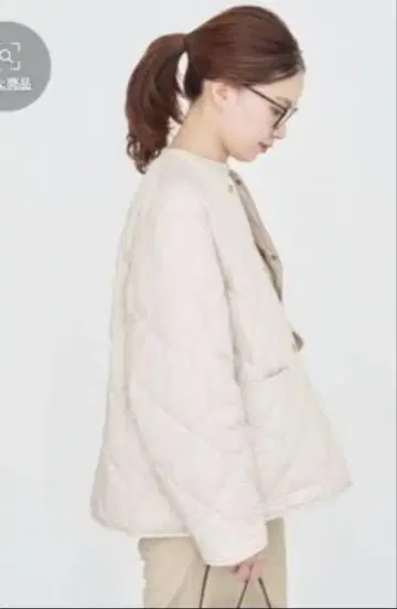 IENA 이에나 퀼팅 칼라리스 자켓