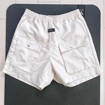 POCKET TWILL SHORTS - BEIGE M 사이즈