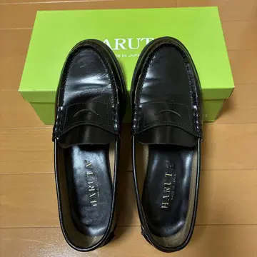 하루타 블랙 로퍼 304 23.5EE