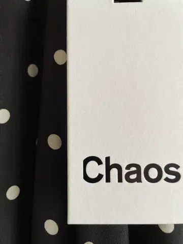 미사용 새상품 Chaos 도트 스커트 36 블랙