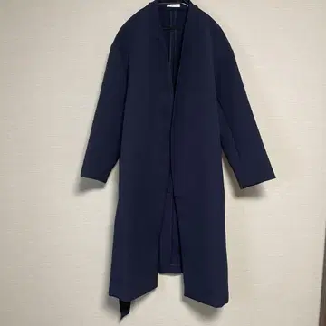 PLST 트리플 크로스 롱 코트 L 네이비