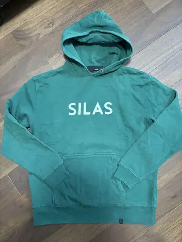SILAS 그린 후드 부착 후드티 L 사이러스