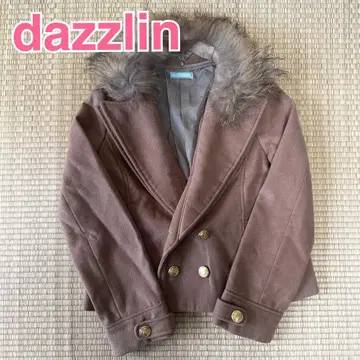 dazzlin W 컬러 퍼 포함 숏코트 자켓 더즐린
