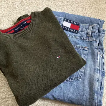 Tommy 세트 와이드 팬츠