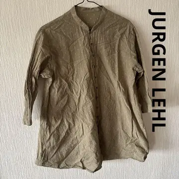 JURGEN LEHL 카키색 버튼 셔츠