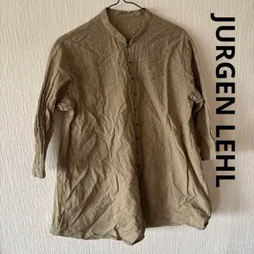 JURGEN LEHL 카키색 버튼 셔츠