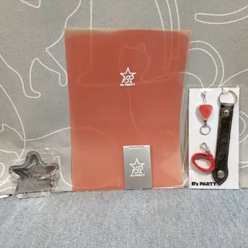 B'z PARTY 클리어 파일 키링 거울 액세서리 스탠드