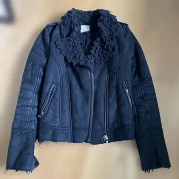 Moussy 블랙 자켓 라이더스