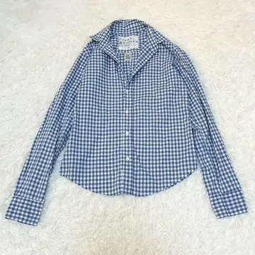 Frank&Eillen 프랭크&아이린 스카이블루 깅엄 체크 셔츠