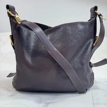 츠치야 가방 2way 숄더 핸드백 브라운 가죽