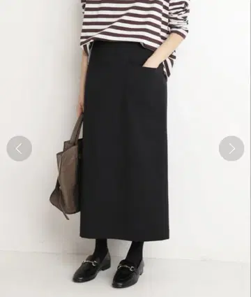 SLOBE IENA 울라이크 사이드 포켓 타이트 스커트