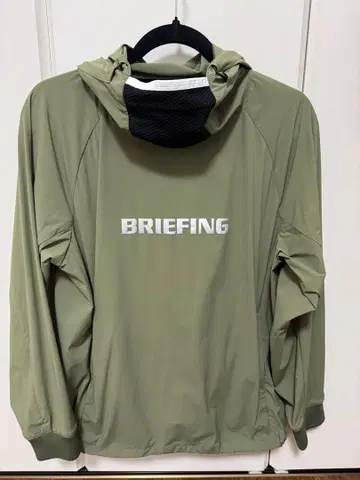BRIEFING 후드 부착 자켓 L 사이즈 올리브