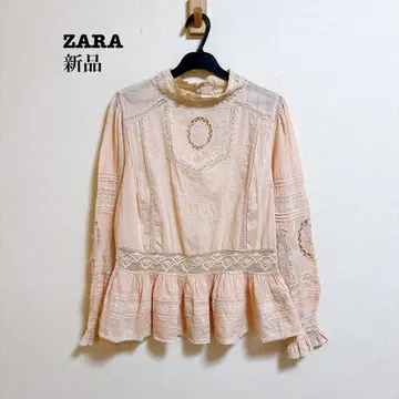 새상품 ZARA ZW COLLECTION 자수 로맨틱 셔츠