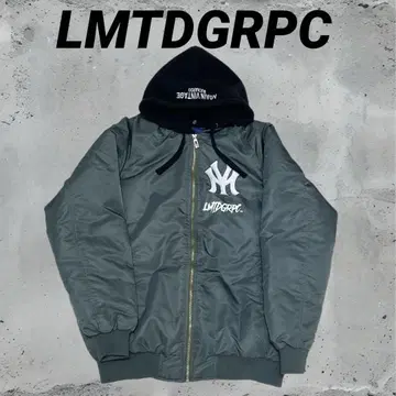 LMTDGRPC 카키 자수 로고 봄버 자켓 MA1 XXL 사이즈