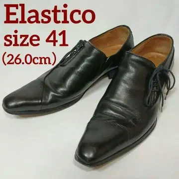 엘라스티코 Elastico 드레스 슈즈 블랙 사이드 레이스 41