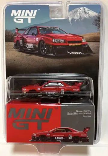 MINIGT LIBERTY WALK GT-RR34 Red/Black