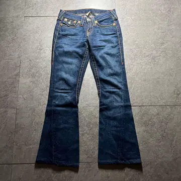 레어 USA제 TRUERELIGION 플레어 데님 RAINBOW JOEY