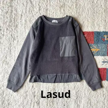 lasud 사이드 지퍼 도킹 니트 PO 야마다야 맨투맨 이소재
