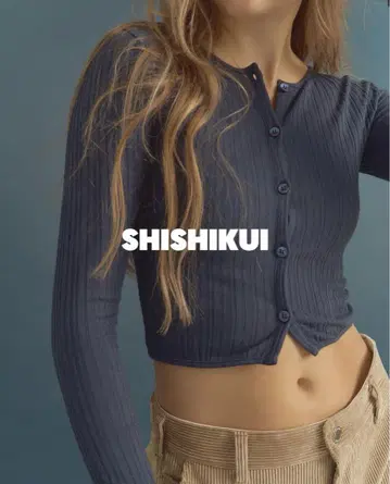SHISHIKUI 네이비 가디건