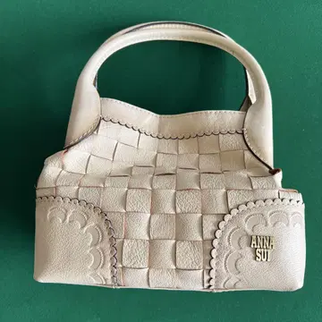 ANNA SUI 뜨개질 가죽 핸드백