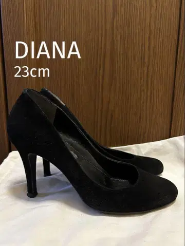 DIANA 블랙 힐 23cm 스웨이드