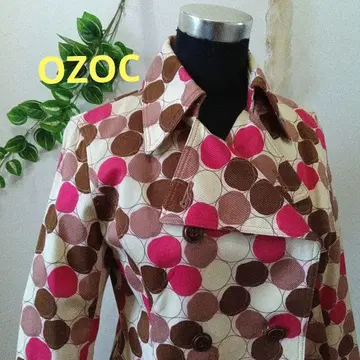 OZOC 오조크 도트 무늬 코트 코트 새상품 코트 자켓 아우터