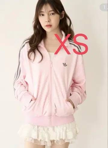 adidas SNIDEL 핑크 파이어버드 트랙 자켓 XS