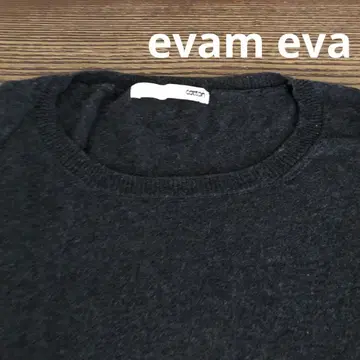 evam eva 코튼 100% 스웨터 7부 소매