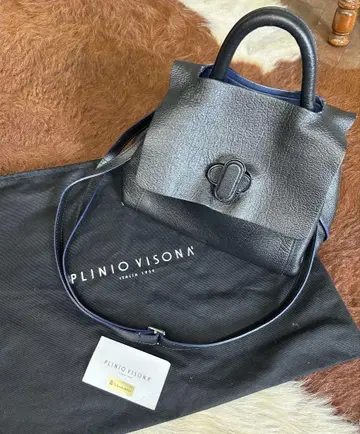 PLINIO VISONA 블랙 숄더백