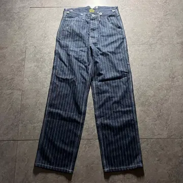 새상품급 OKONKYO MFG.CO 워바시 스트라이프 팬츠 S 무료배송