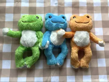 개구리 피클스 그린 블루 오렌지 봉제 인형 세트